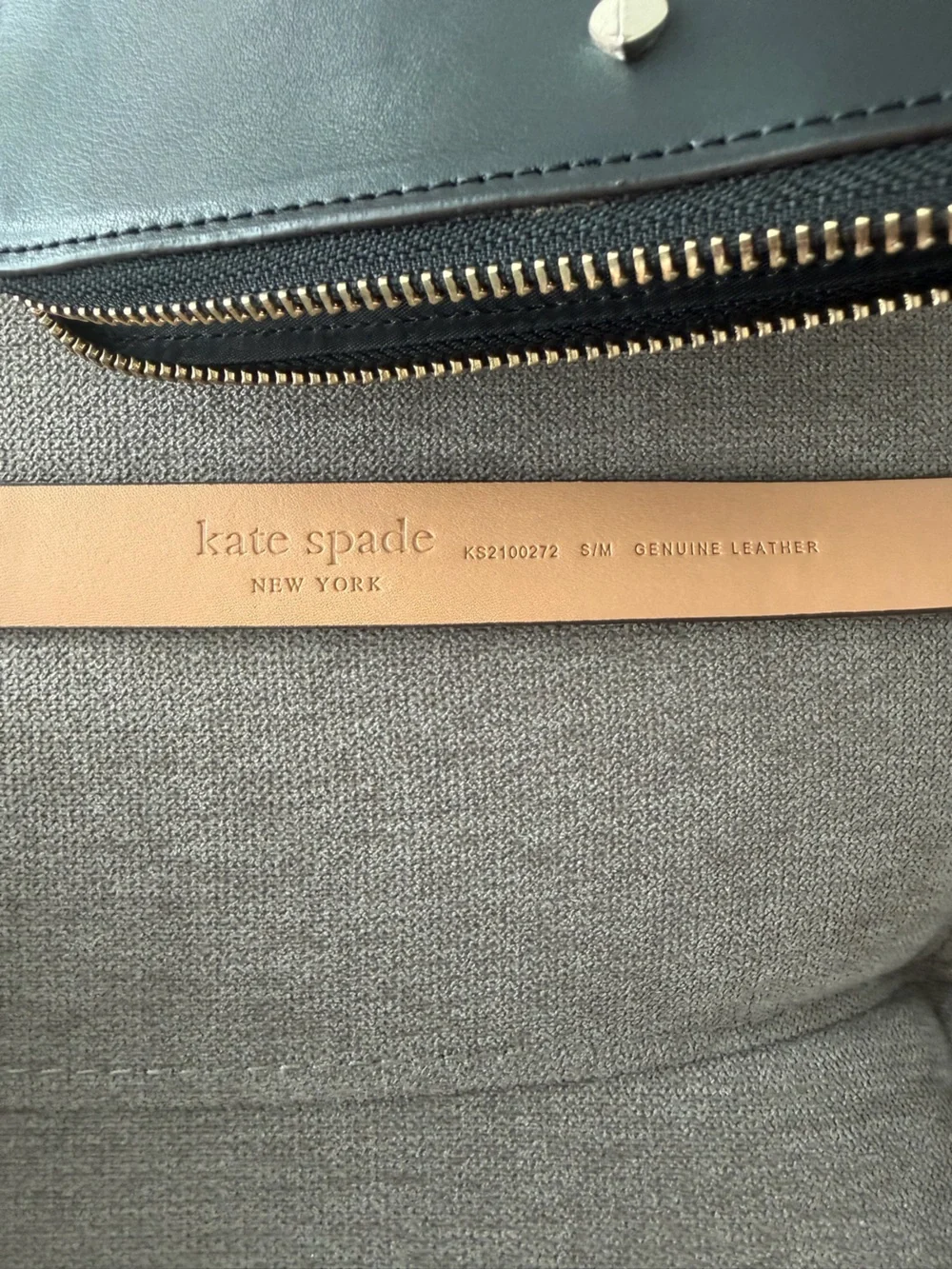 kate spade Black Leather Belt Bag with Tan Strap S/M